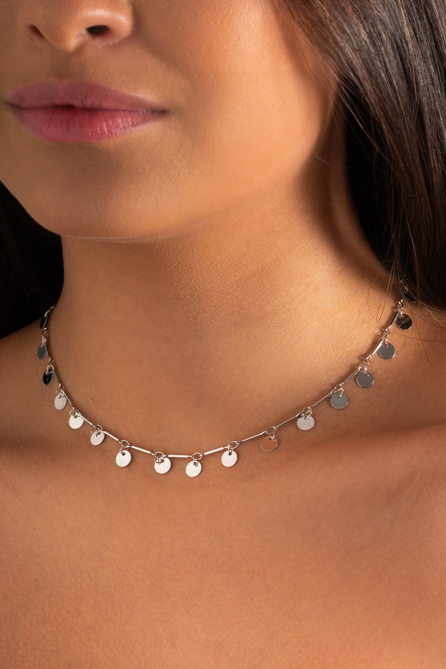 Choker Monedas Oro/Silver