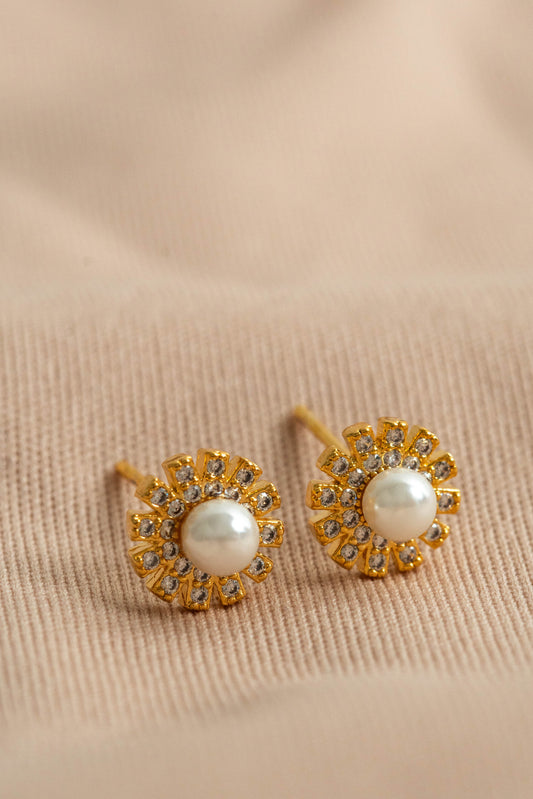 Aros Flor de Perla