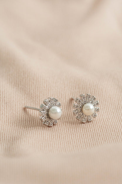Aros Flor de Perla