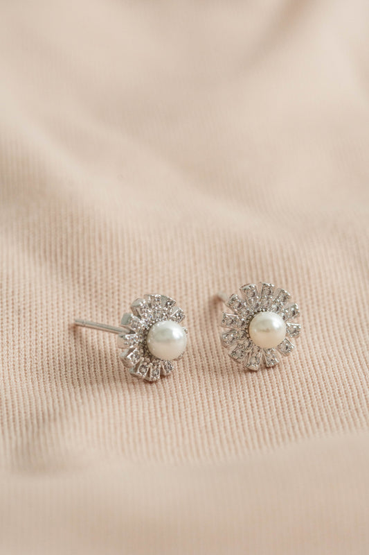 Aros Flor de Perla