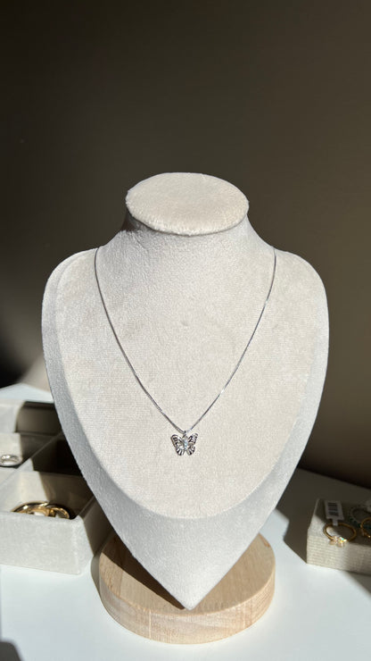 Collar Mariposa Silver