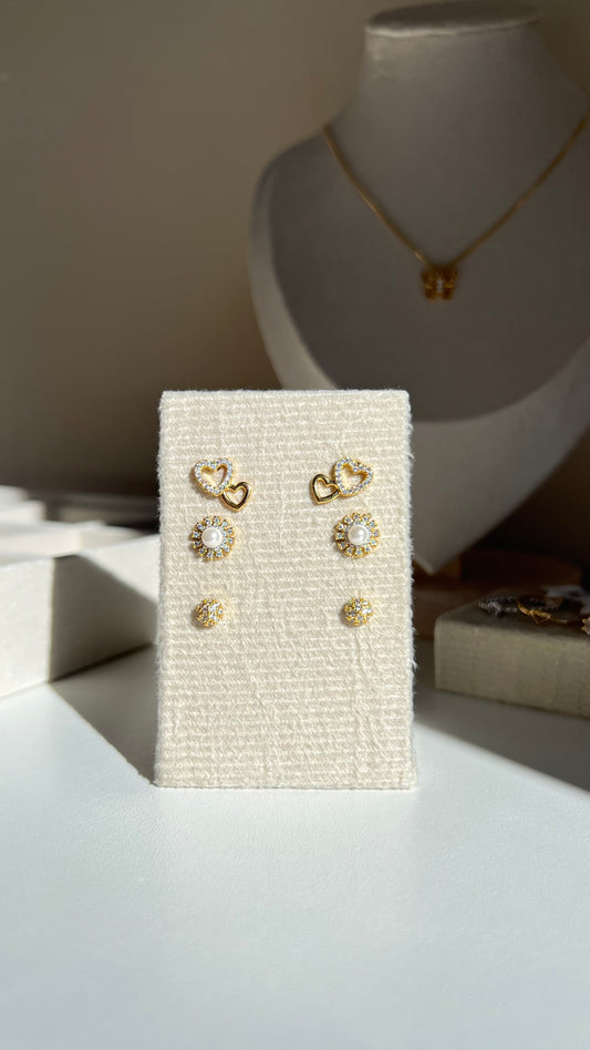 Aros Doble Corazón