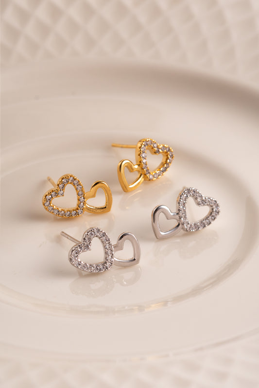 Aros Doble Corazón